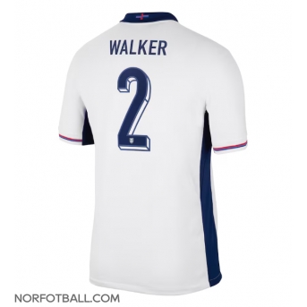 Billige Fotballdrakt England Kyle Walker #2 Replika Hjemmedrakt EM 2024 Kortermet